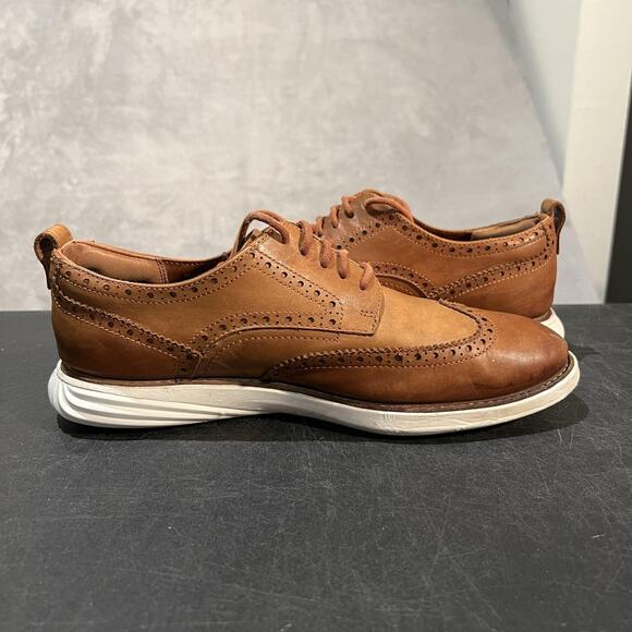 Cole Haan Grand Evolution Shortwing Shoes Mens 9.5 Leather Oxford Comfort OS - Picture 7 of 11